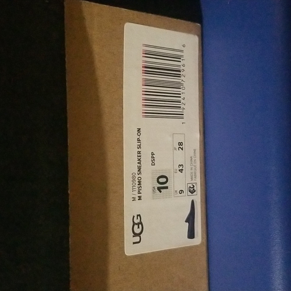 Ugg Pismo Navy Sneaker Men Size 10